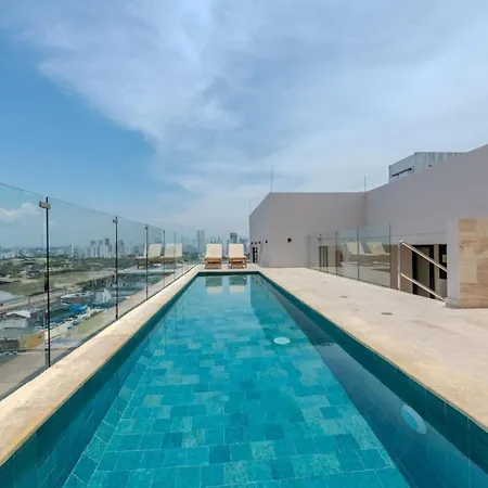Spacious Loft - Rooftop Pool - Old Cartagena